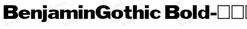 BenjaminGothic Bold字体转换